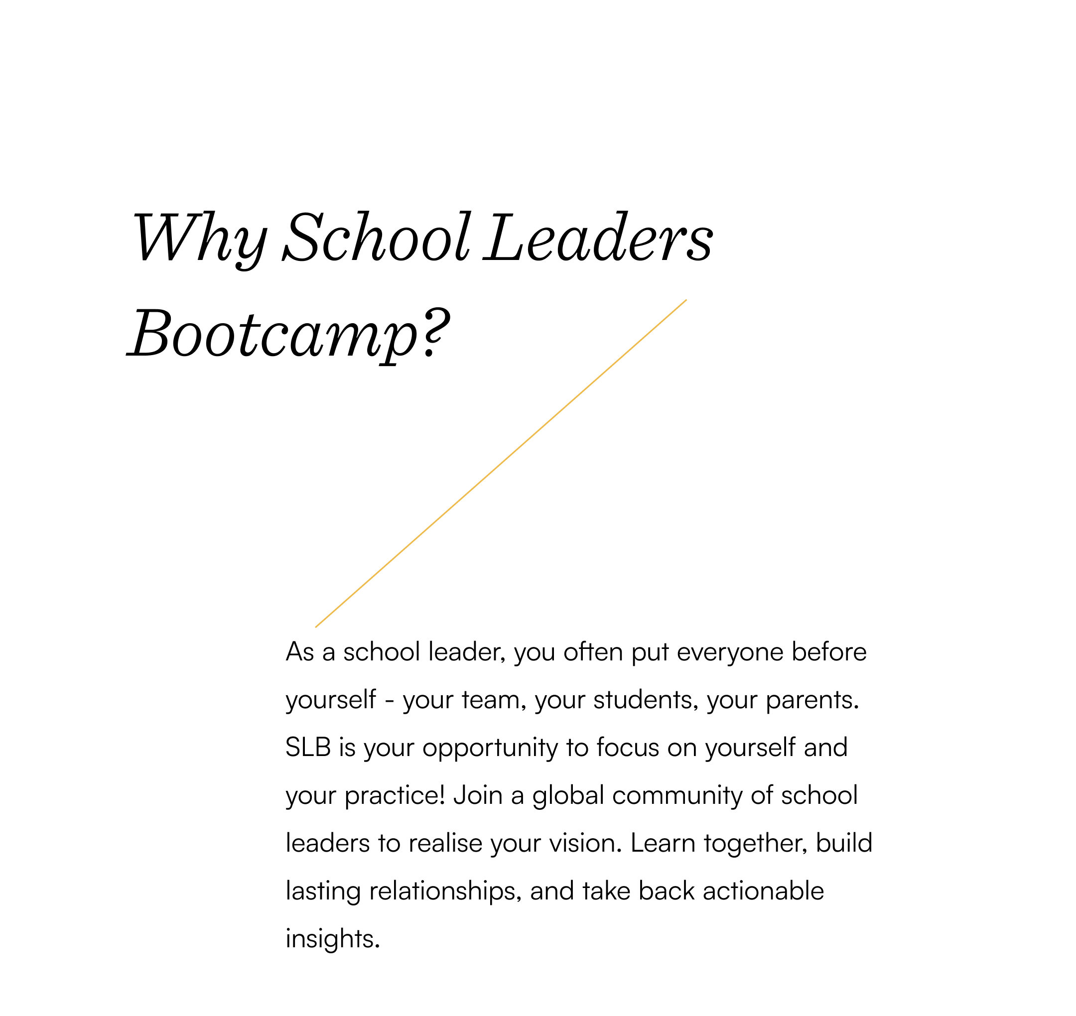 School Leaders Bootcamp