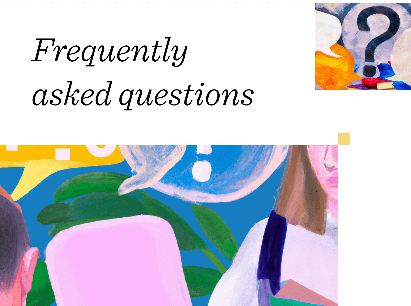 Frequently Asked Questions Cover