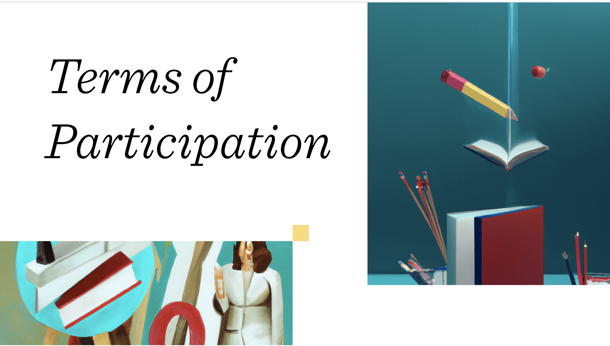 Terms of participation illustration