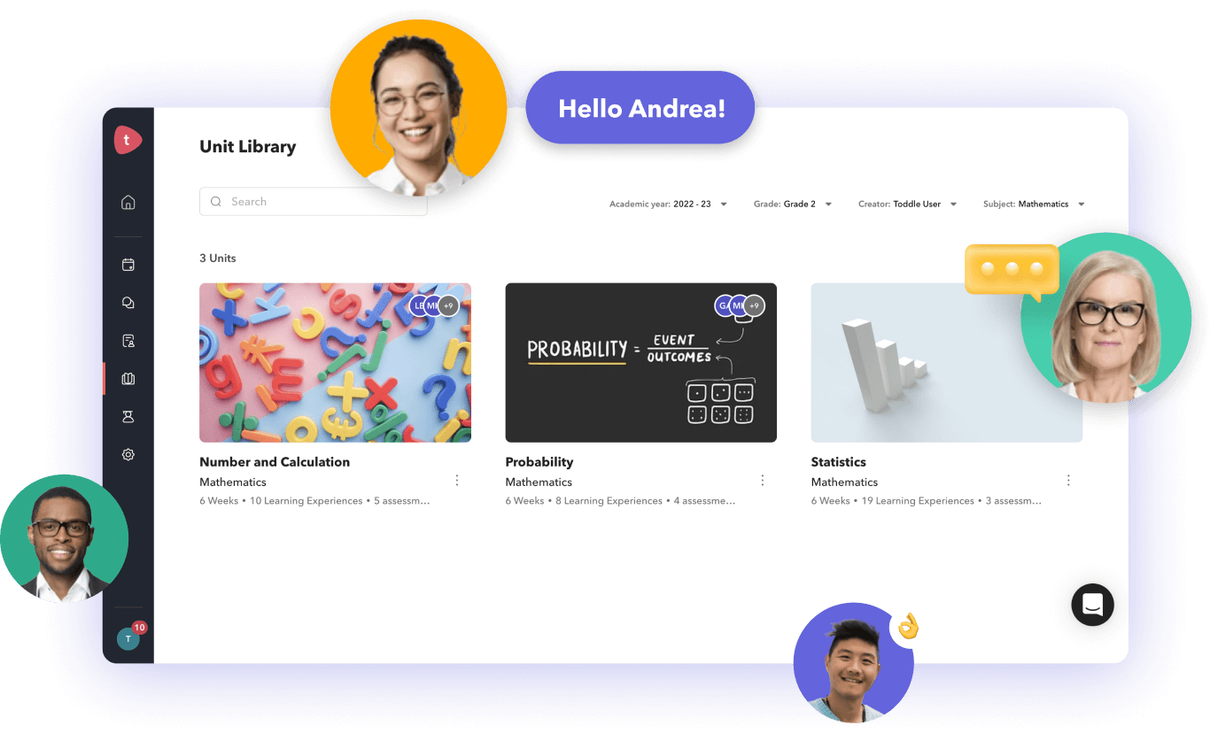 Collaborative Unit planning library through Toddle platform