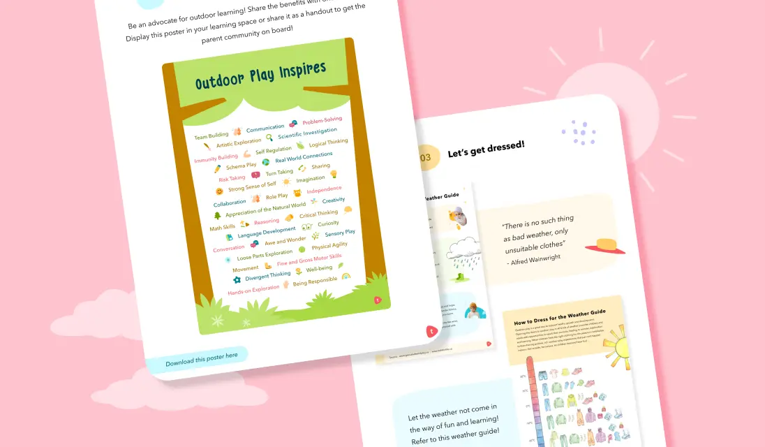 Access creative posters to take Learning Outdoors 