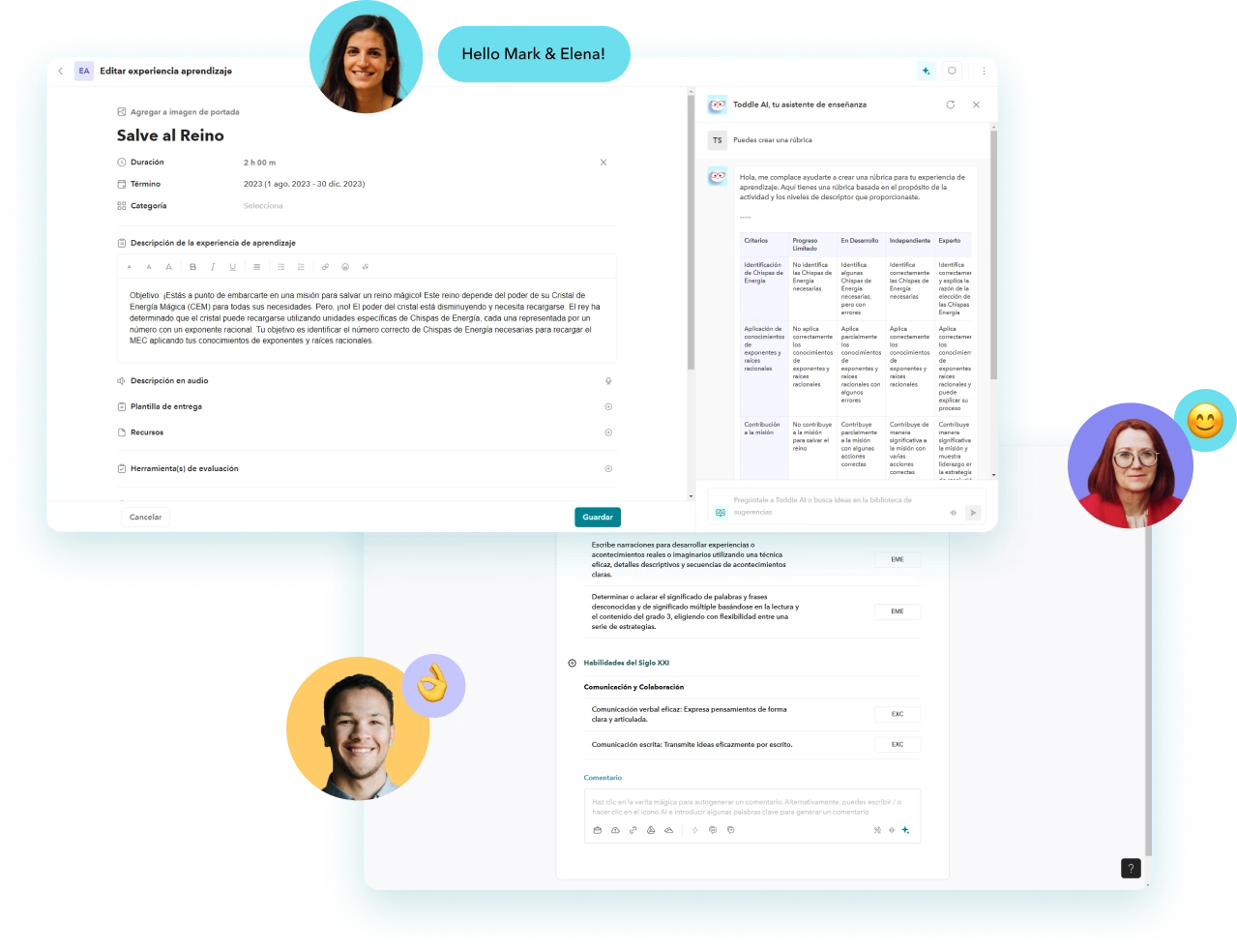 Tables show a systematic approach to cirriculum mapping and tracking sorted by subjects. 